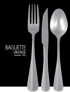 Couvert de table Baguette vintage