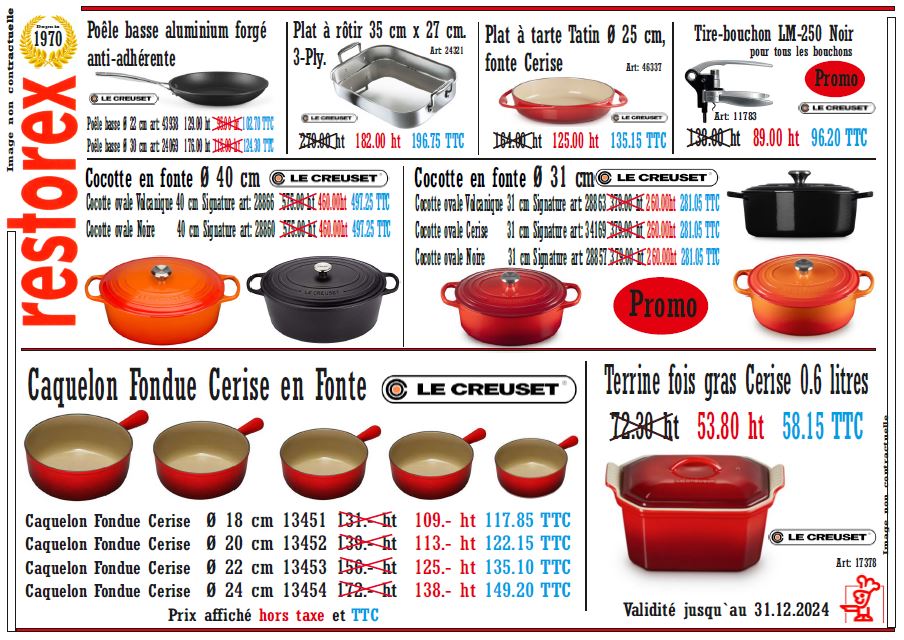 Promo Le Creuset 2024