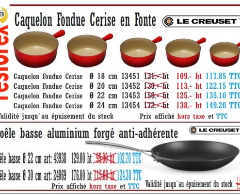 Prolongation promo Le Creuset 2025